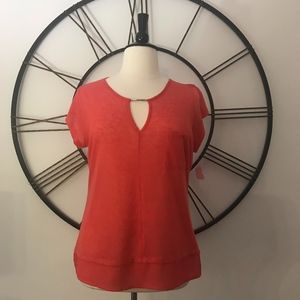 Essentials Sleeveless Orange Top Size XL